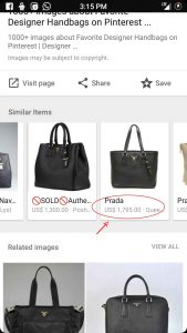 Google Image Search Related Items