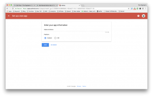 Add app to Admob